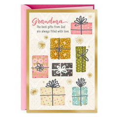 You Are a Gift From God Religious Birthday Card for Grandma
