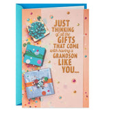 Proud of the Man You Are Birthday Card for Grandson