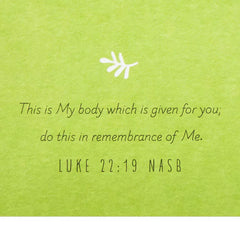 Wreath and Cross Religious First Communion Card