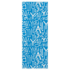 Yay Doodles on Blue Tissue Paper, 6 Sheets