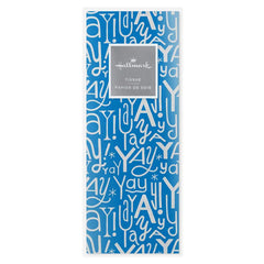 Yay Doodles on Blue Tissue Paper, 6 Sheets