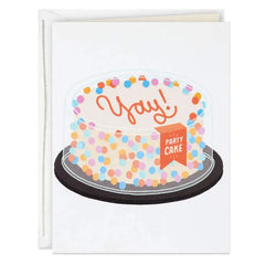 Yay Party Cake Celebration Card