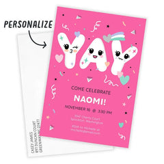 Yay Cutie Flat Birthday Invitation