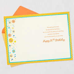 Colorful Years 70th Birthday Card