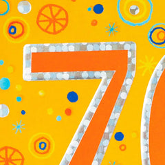 Colorful Years 70th Birthday Card