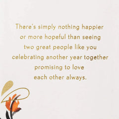 Surrounded By Loving Wishes Anniversary Card for Couple
