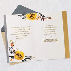 Surrounded By Loving Wishes Anniversary Card for Couple