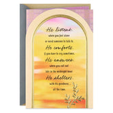 God Walks Beside You Religious Sympathy Card