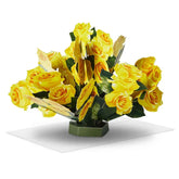 Build-a-Bouquet Yellow Roses Pop-Up Paper Flowers