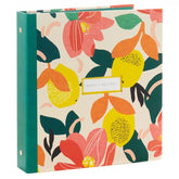 Bright Citrus Customizable Recipe Organizer Book