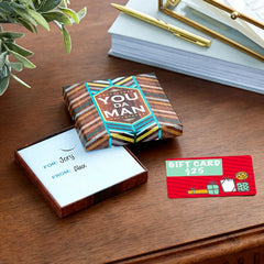 4" You Da Man Gift Card Holder Box