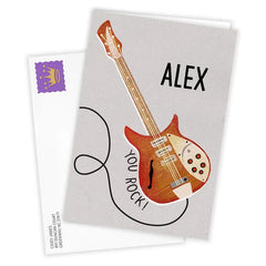You Rock Guitar Custom Encouragement Card