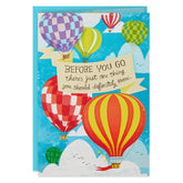 16" Hot Air Balloons Pop-Up Jumbo Goodbye Card