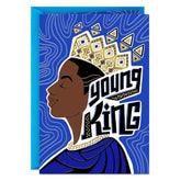 Young King Birthday Card for Him