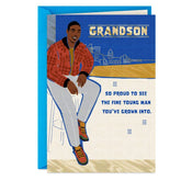 Blessings for a Fine Young Man Birthday Card for Grandson