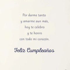 Celebrating You Spanish-Language Birthday Card for Mom
