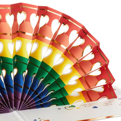 You're Amazing Rainbow and Hearts 3D Pop-Up Love Card