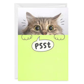 You're Mind Boggling Peeking Cat Custom Card