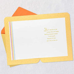 Strong, Unique and Loved New Baby Girl Card