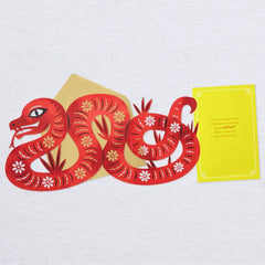 A Good Time to Celebrate Year of the Snake Birthday Card