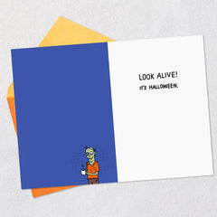 Coffee-Deprived and Zombie-Like Funny Halloween Card