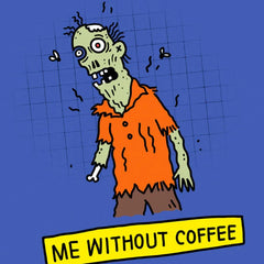 Coffee-Deprived and Zombie-Like Funny Halloween Card