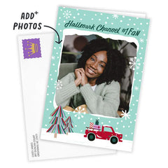 Hallmark Channel #1 Fan Snowy Scene Custom Christmas Card