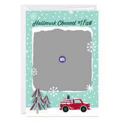 Hallmark Channel #1 Fan Snowy Scene Custom Christmas Card