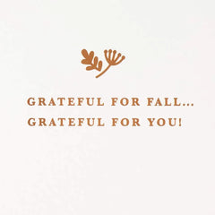 Grateful for You Autumn Card