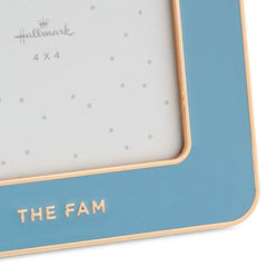 The Fam Blue Enamel Picture Frame, 4x4