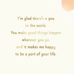Happy to Be Part of Your Life Gift Card Greeting Birthday Card