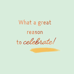 Great Reason to Celebrate Gift Card Greeting Congratulations Card