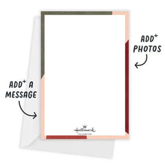 Abstract Design Flat Holiday Photo Card