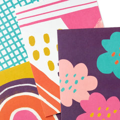 Abstract Doodles and Dots Boxed Blank Note Cards, Pack of 48