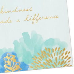 Abstract Flowers on Blue Boxed Blank Thank-You Notes, Pack of 10