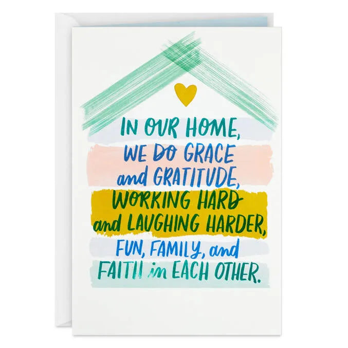 In Our Home Anniversary Card for Parents