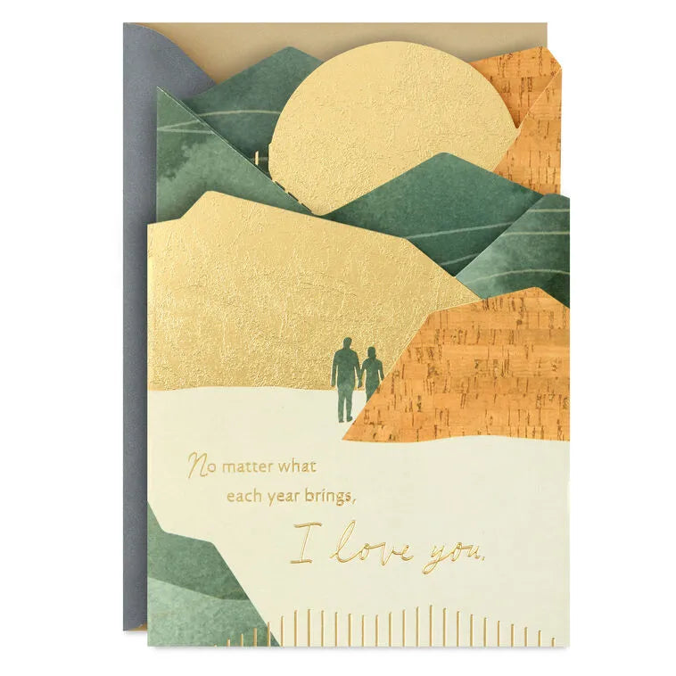 No Matter What Each Year Brings, I Love You. Romantic Birthday Card