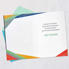 New Reasons to Be Proud 13th Birthday Card for Grandson