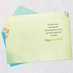 We May Be Different Birthday Card for Brother