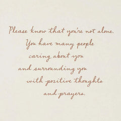 Positive Thoughts and Prayers Get Well Card