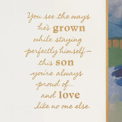 The Ways You've Grown Birthday Card for Son