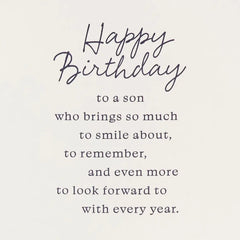 The Ways You've Grown Birthday Card for Son