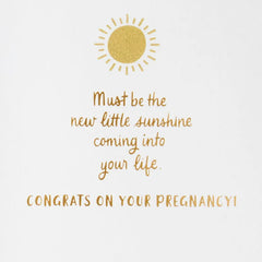 You're Positively Glowing Pregnancy Congratulations Card
