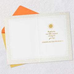 You're Positively Glowing Pregnancy Congratulations Card