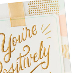 You're Positively Glowing Pregnancy Congratulations Card