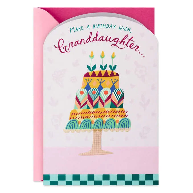 Wish Come True Birthday Card for Granddaughter