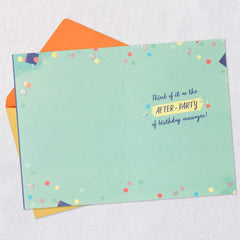 After-Party Funny Belated Birthday Card