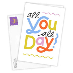 All You All Day Custom Encouragement Card