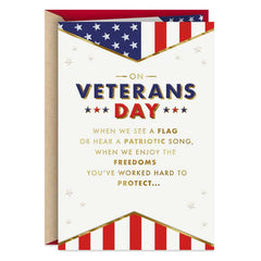 Thank You for Your Service Veterans Day Card