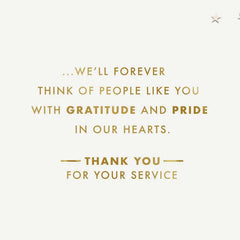 Thank You for Your Service Veterans Day Card